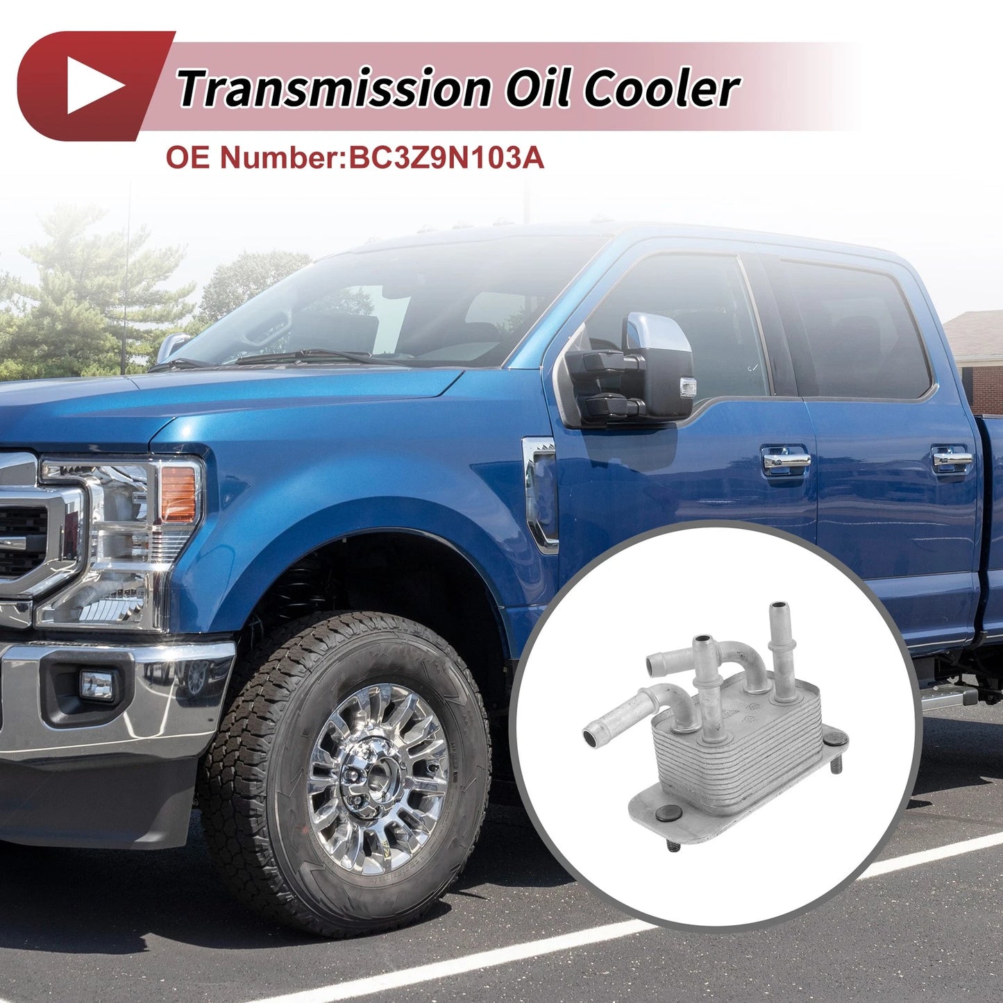 Engine Oil Cooler for Ford F-250 Super Duty V8 6.7L (2011-2016) 1 x Unit