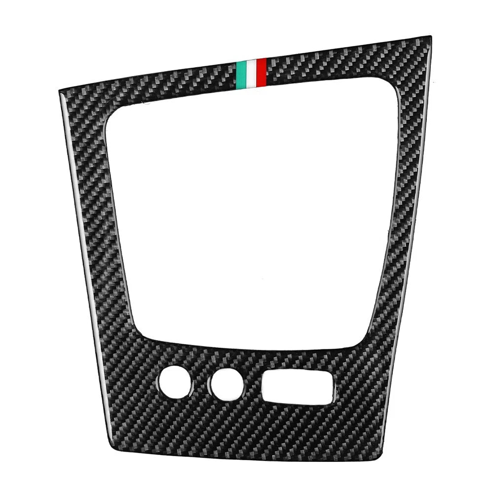 Carbon Black Gear Shift Panel Frame Cover Trim for Alfa Romeo 159 (2006-2011)