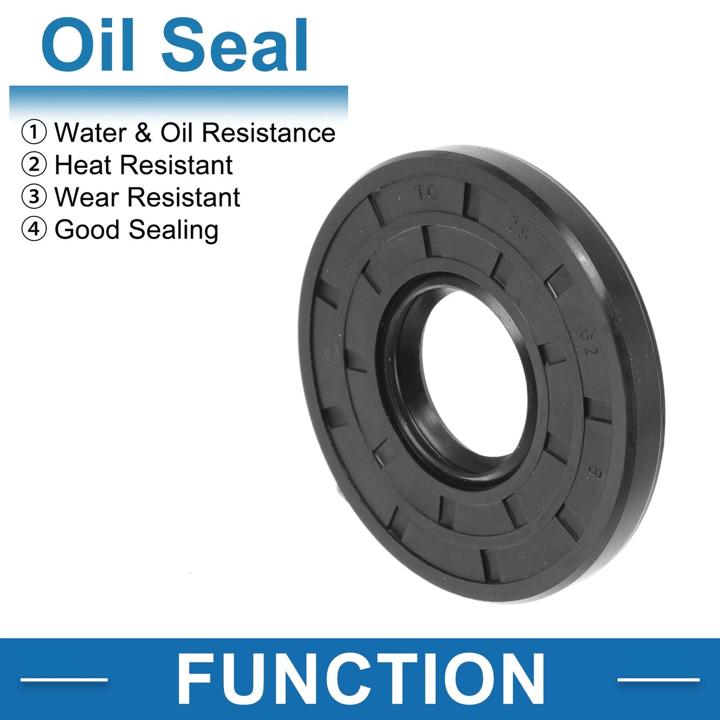 Oil Seal 25x62x8mm 5 Pcs Seal Ring Rotary Shaft Seal for Make Model