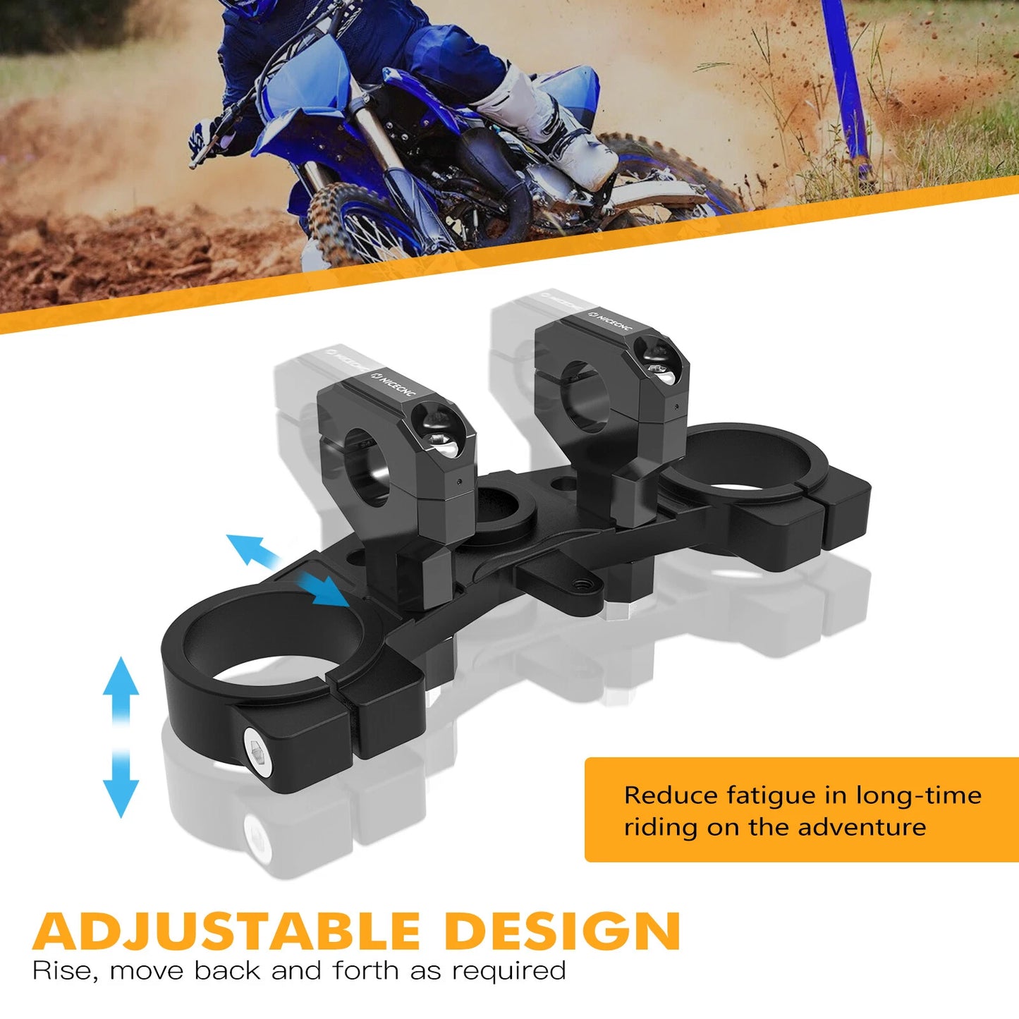 Triple Tree Clamp Handlebar Risers for Yamaha YZ85/YZ80 (2002-2022)