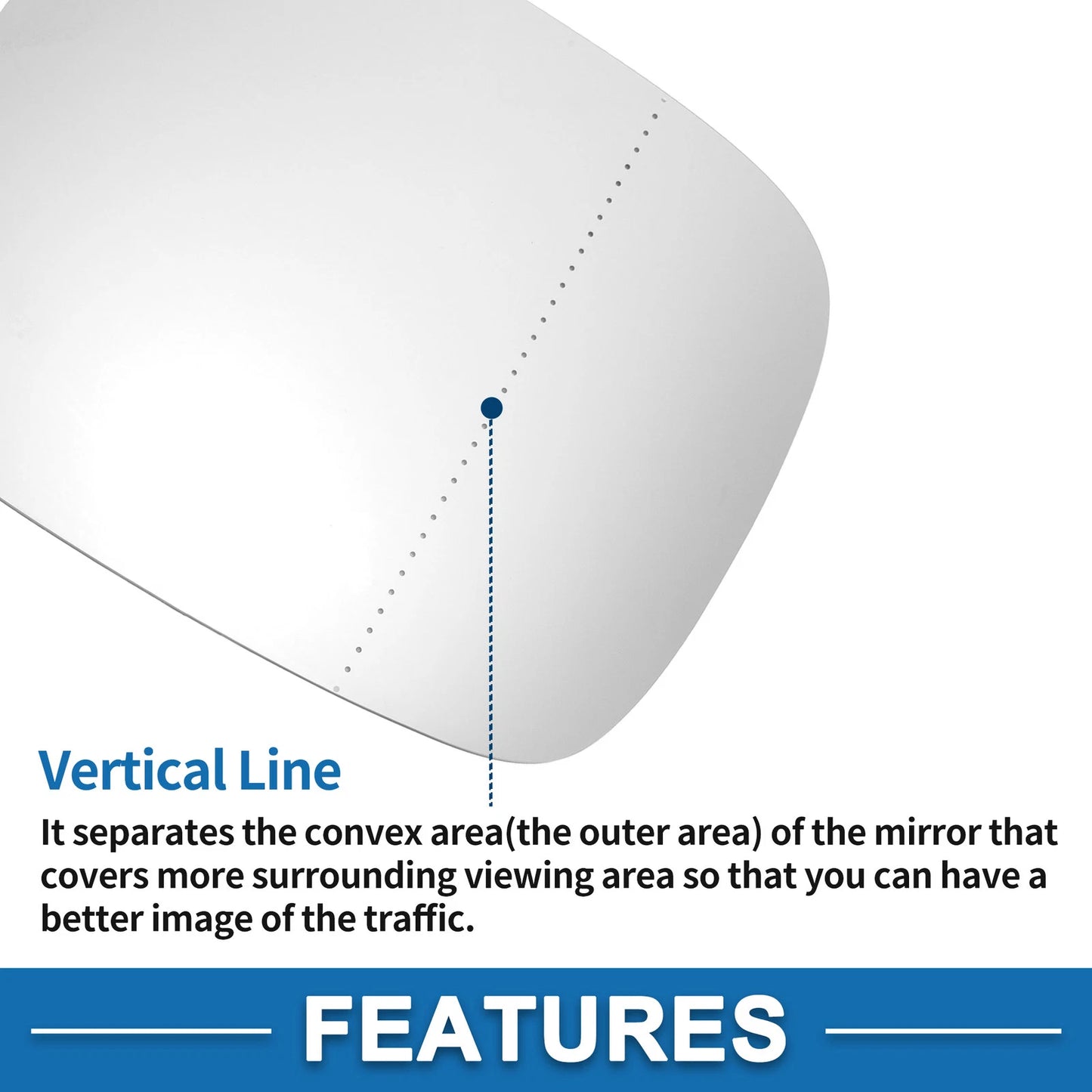 Heated Right Side Mirror Glass for Volvo XC70 XC90 (2007-2014)
