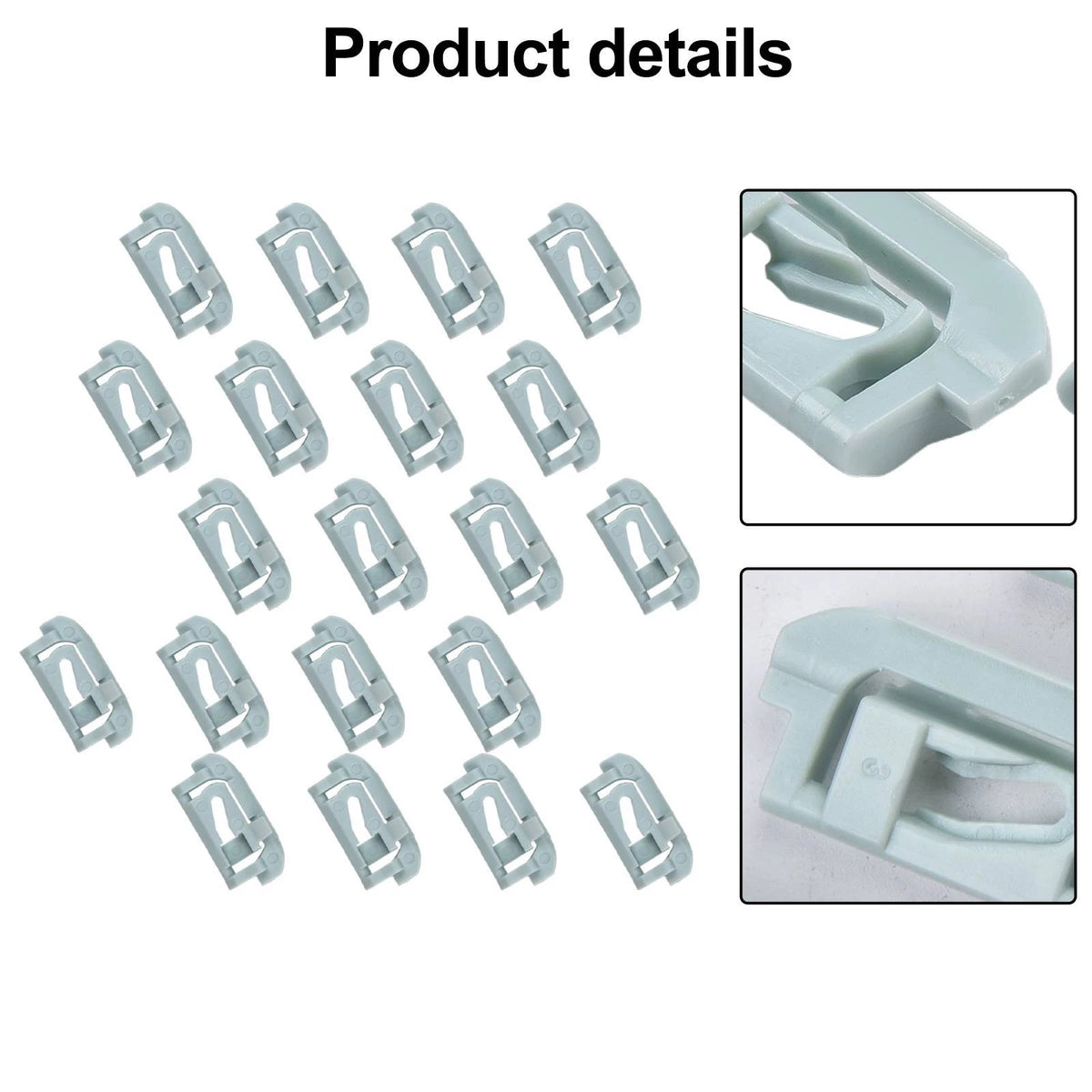 20x Windshield & Rear Window Trim Molding Clips for G-Body (1978–1988)