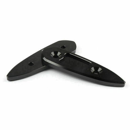 CNC Mirror Caps for Yamaha YZF R3 (2015-2016), R25 (2013-2015) Black