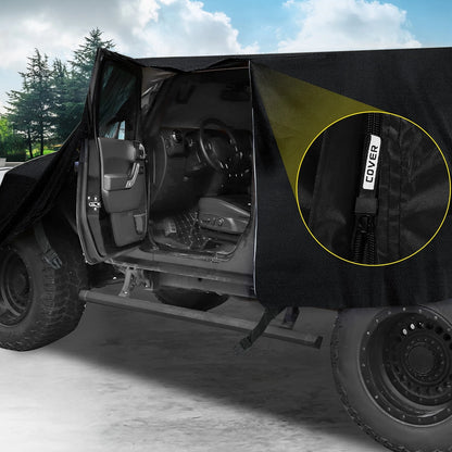 SUV Car Cover for Jeep Wrangler JK JL 4 Door 2007-2021 with Door Zipper