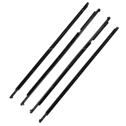 4x Door Glass Seal Weatherstrip for Toyota Landcruiser Prado (2003-2009)