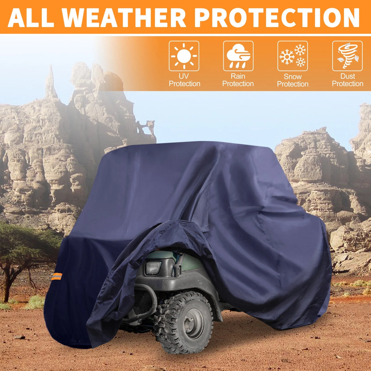 Waterproof UTV Cover / 108.27" Length / UTV Cover for Kawasaki MULE SX