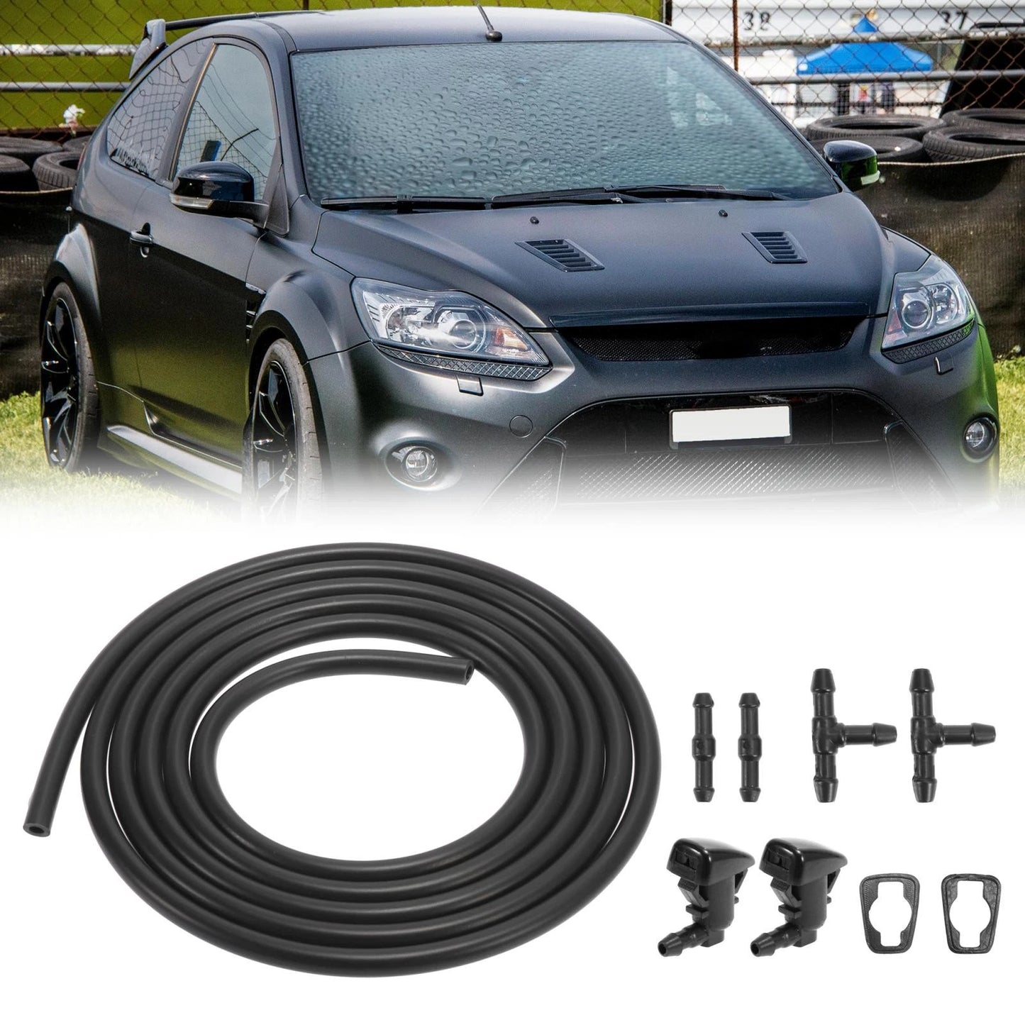 7 x Windshield Wiper Fluid Squirter Nozzles for Ford Edge (2007-2014)