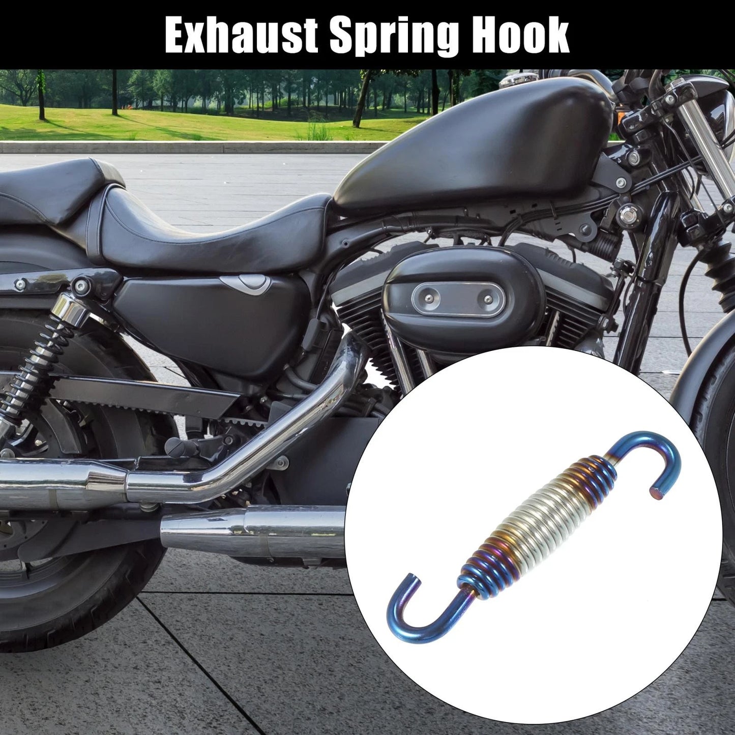 Exhaust Pipe Spring Hook / 60mm / for Motorcycle Universal
