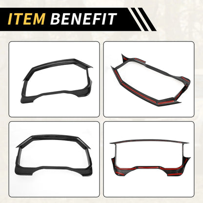 Carbon Fiber Dashboard Meter Panel Frame Cover for Toyota Tundra (2022-2024)
