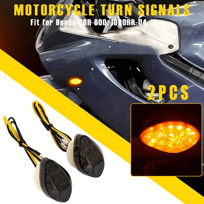LED Flush Mount Front Turn Signal Lights for Honda CBR 1000 600 900 RR CB1000R