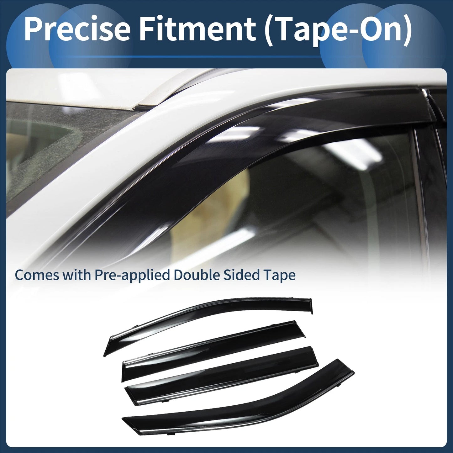 1 Set Window Deflectors for Toyota RAV4 (2019–2019)