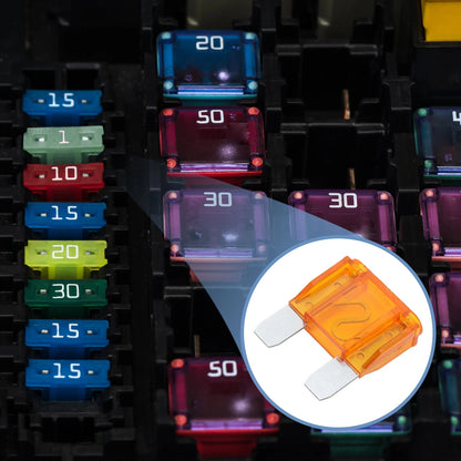 50 Pcs Maxi Fuse 40A Blade Fuse Orange for Car