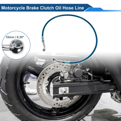80cm Motorcycle Brake Clutch Oil Hose Line Blue for Motorcycle