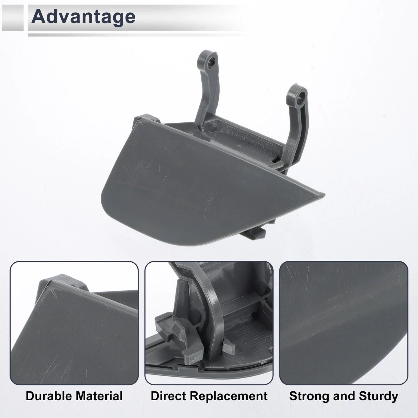 Front Left Side Bumper Headlight Washer Nozzle Cover for BMW 750i Unpainted