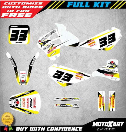 Custom Graphics Full Kit for Suzuki RM 80 (2000-2001) STORM STYLE Stickers