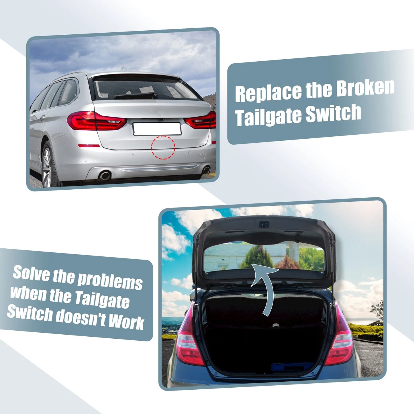 Trunk Tailgate Handle Release Switch for BMW E60 E70 E82 E88 E91
