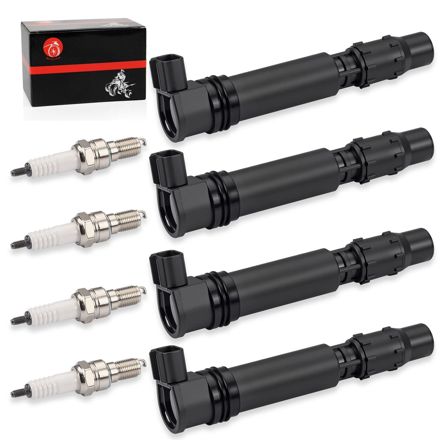 4 x Ignition Stick Coils w/ Spark Plug for Honda CBR1000RR (2004–2007)