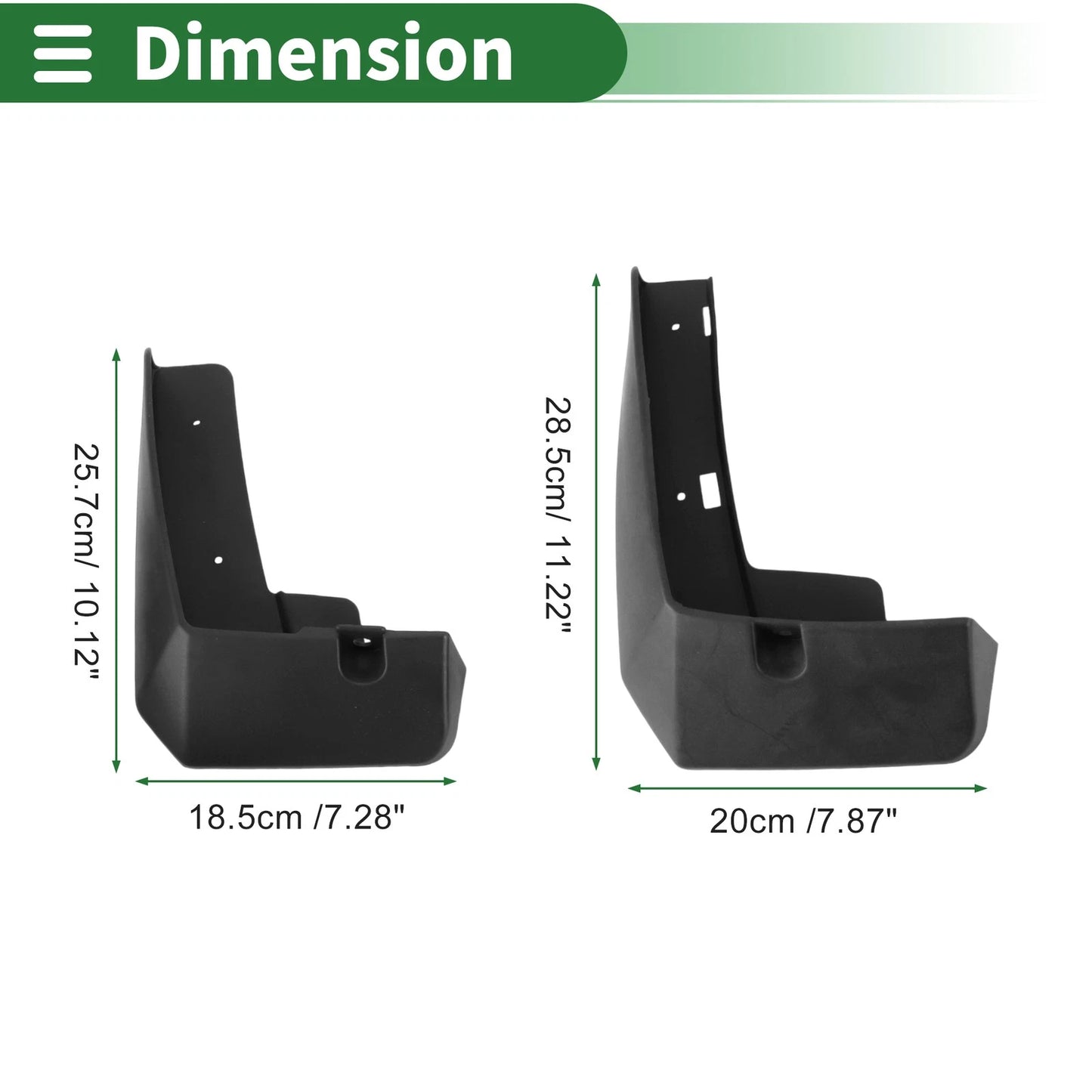 Mud Flaps Splash Guards for Ford EVOS 2021-2023 with Mount Accessories