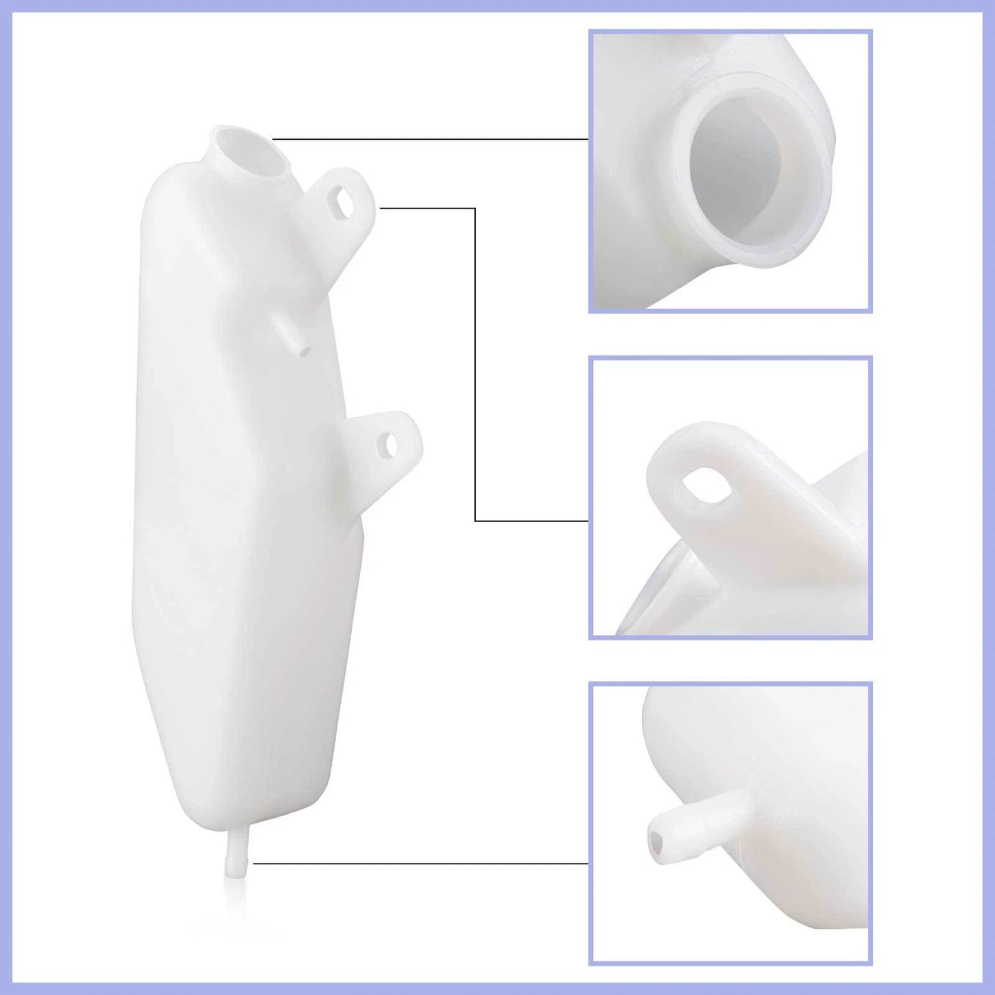 Overflow Coolant Recovery Tank & Cap for Yamaha Raptor 660R YFM660R (2001–2005)