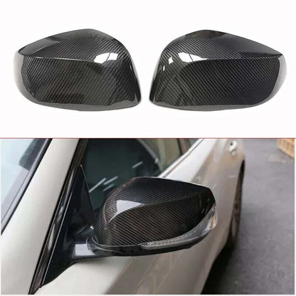 Dry Carbon Fiber Add-on Side Mirror Cover Caps for Infiniti QX50 QX60 2016-2021