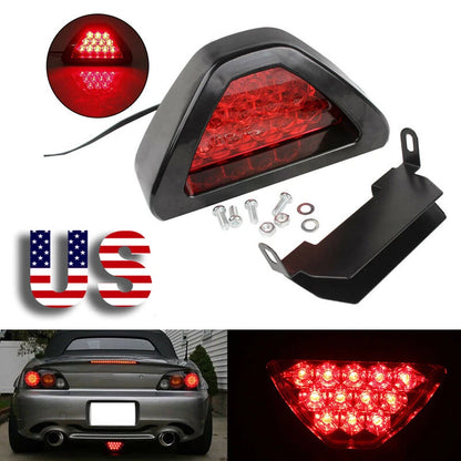 F1 Type Car DRL LED Back Tail Stop Fog Brake Strobe Light Lamp for Universal