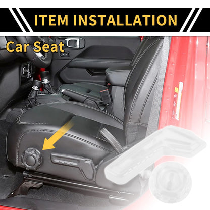 Seat Adjustment Button Cover Trim for Jeep Gladiator JT (2018-2024) White