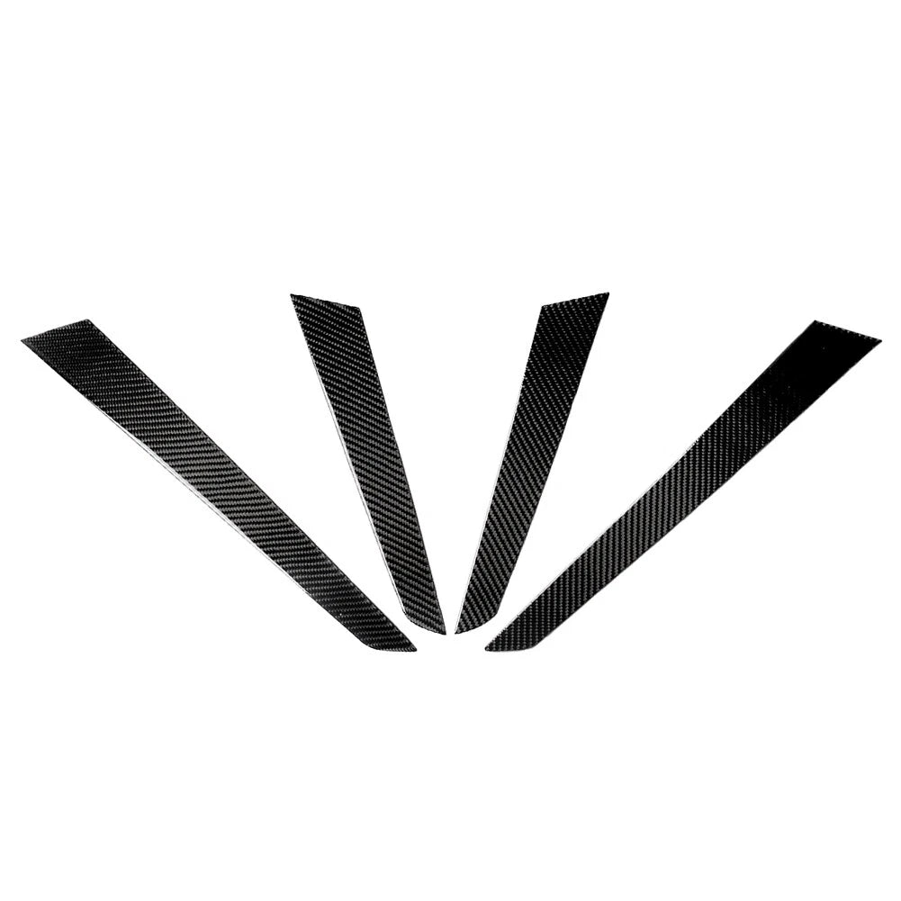 4Pcs Carbon Fiber Door Panel Covers for Mercedes-Benz W204 (2007-2014)