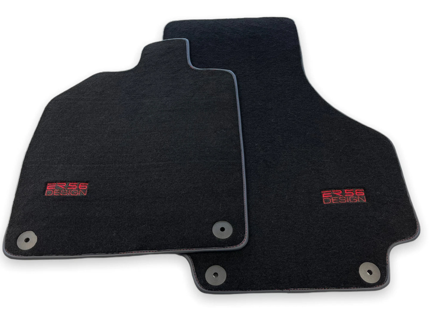 Floor Mats for AUDI R8 2015-2023 Black Tailored Carpets ER56 Design