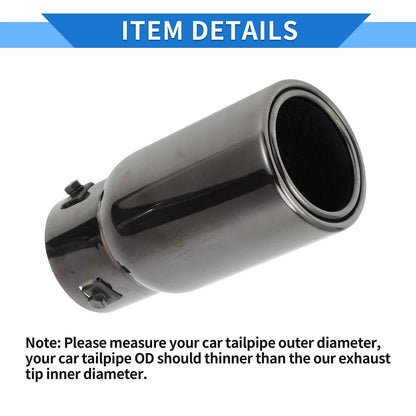 Exhaust Tip 1.3"-2.9" Inlet for Toyota Land Cruiser Prado 150 (2009-2023)