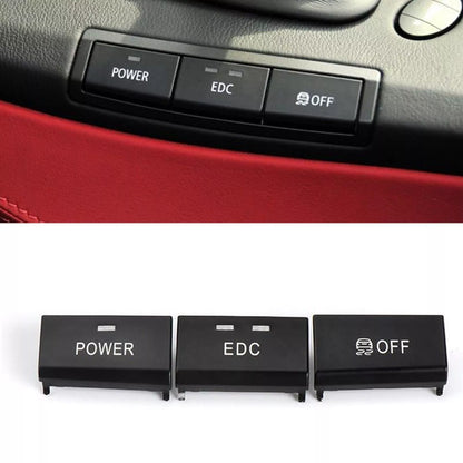 3 x Power Off EDC Switch Button Caps for BMW 3 Series E90 E92 E93 M3 (2008-13)