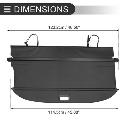 Retractable Cargo Cover for Subaru Forester (2014-2018) Black Carbon Fiber