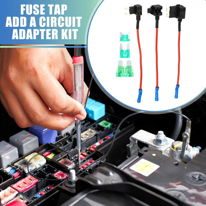 3 x Car Fuse Tap with 3 x 30A Mini Low Profile Fuses