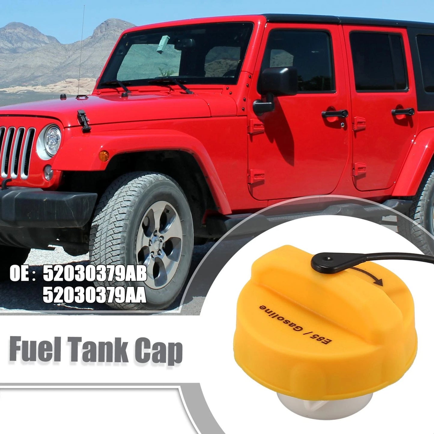 Gas Cap for Dodge Durango 2011-2013, Jeep Cherokee 2014-2017 (2 x)