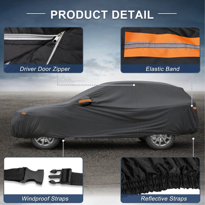 Waterproof Car Cover for BMW X5 (210D-PU, Black)