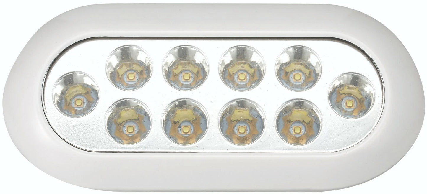 White Underwater LED Light 10x 3W Super Bright 1037 Lumens IP68 Waterproof