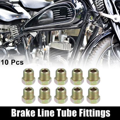 Brake Line Tube Fittings 10pcs 1/2 x 20 UNF for Motorcycle
