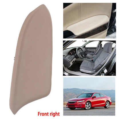 Beige Leather Front Right Door Panel Armrest Cover for Honda Accord Sedan (2008-2012)