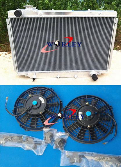Aluminum Radiator & Fans for Toyota Land Cruiser 80 Series (1990-1997)