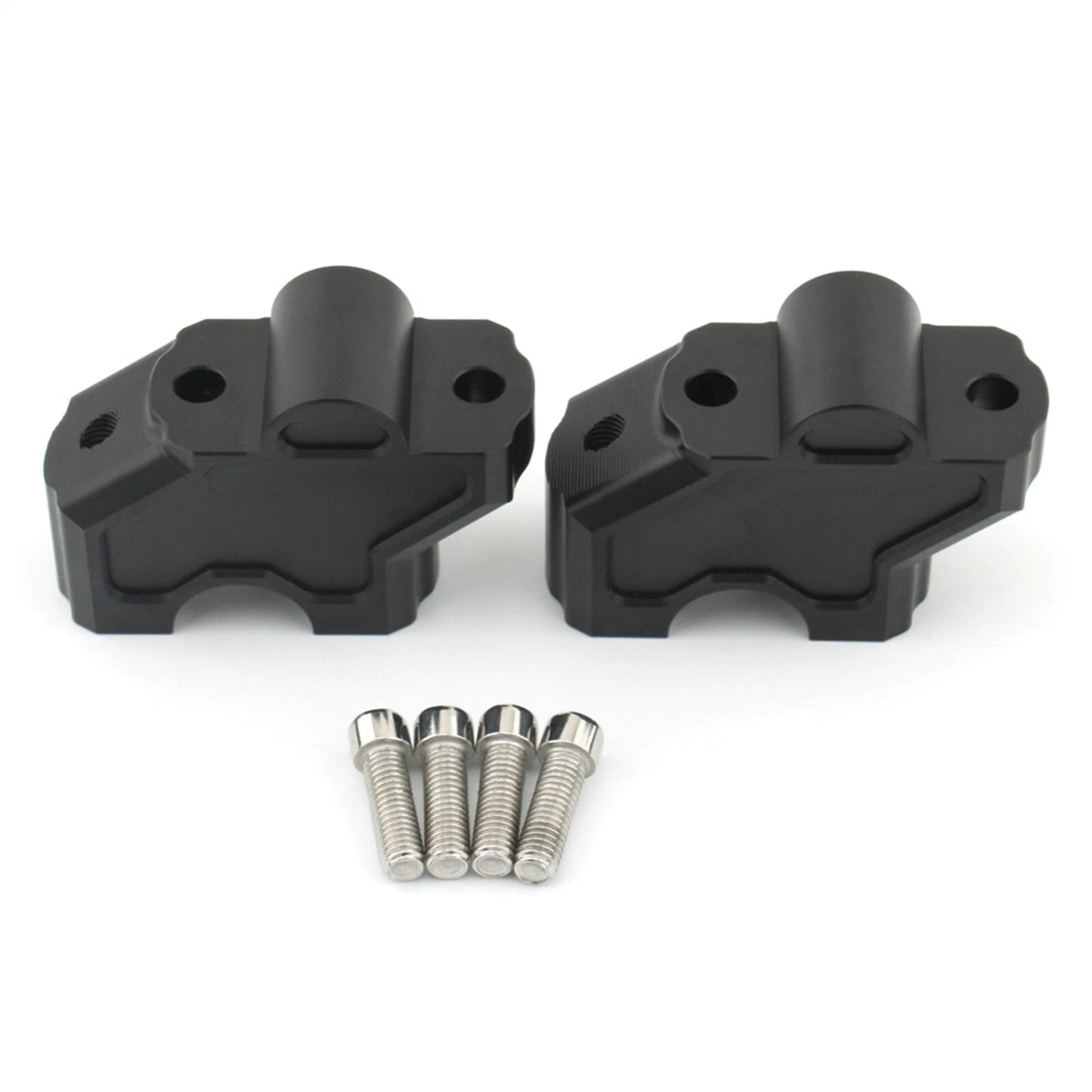 Black Handlebar Risers Clamps for Harley Nightster 975S (2022)