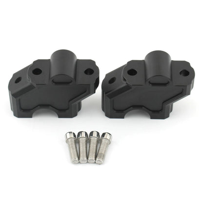 Black Handlebar Risers Clamps for Harley Nightster 975S (2022)