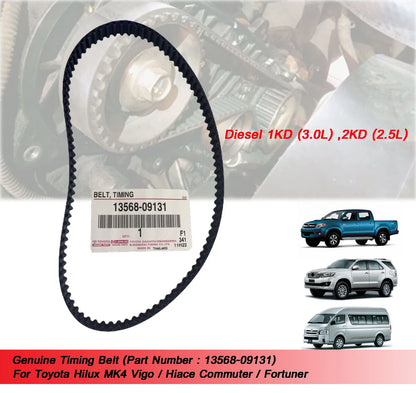 Timing Belt for Toyota Hilux MK4, Vigo, Hiace, Commuter, Fortuner (2005-2015)