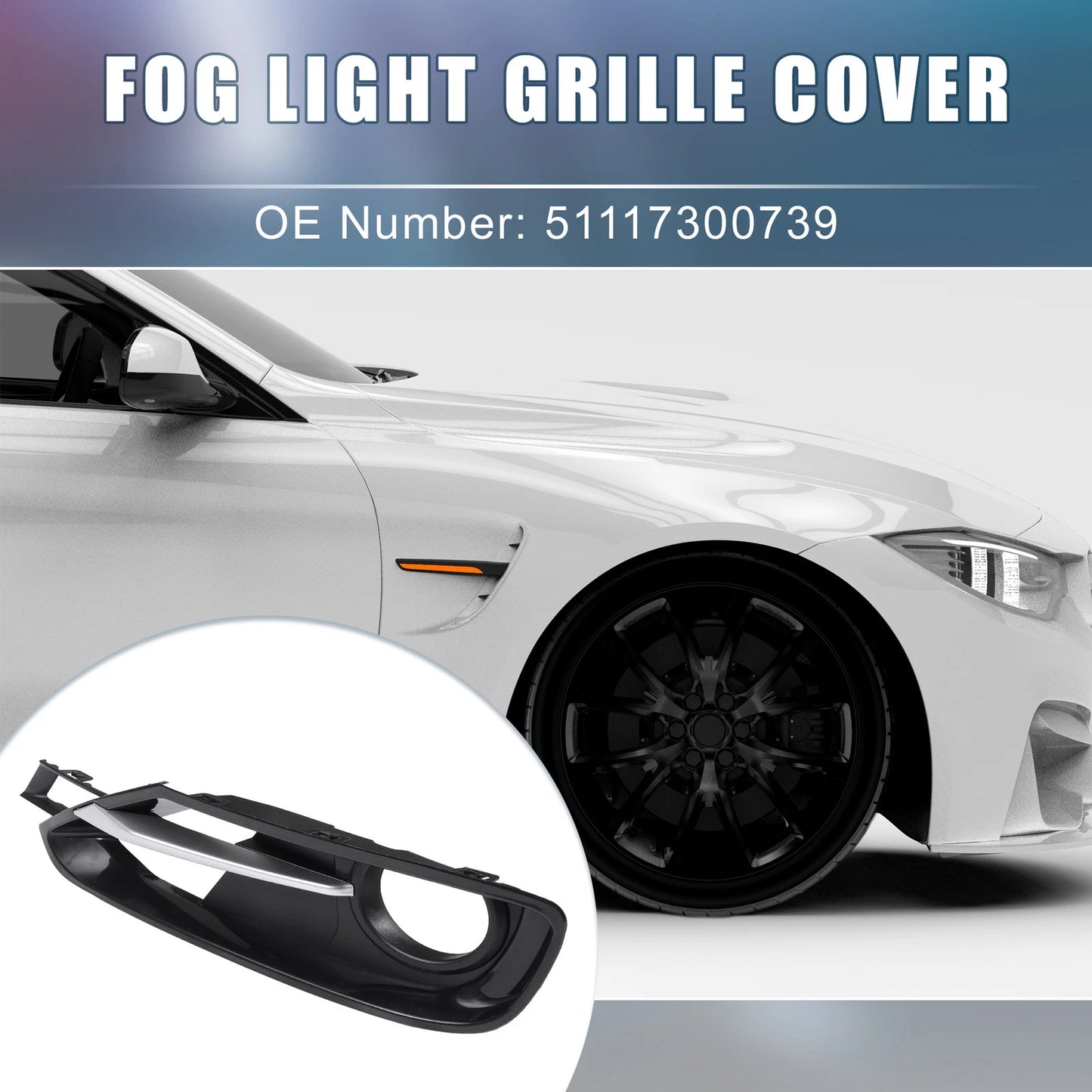 Fog Light Grille Cover Trim  for BMW F30 (2012-2019)