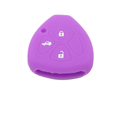 Purple Silicone FOB Key Cover Fit for Toyota Corolla Camry Matrix RAV4 Yaris