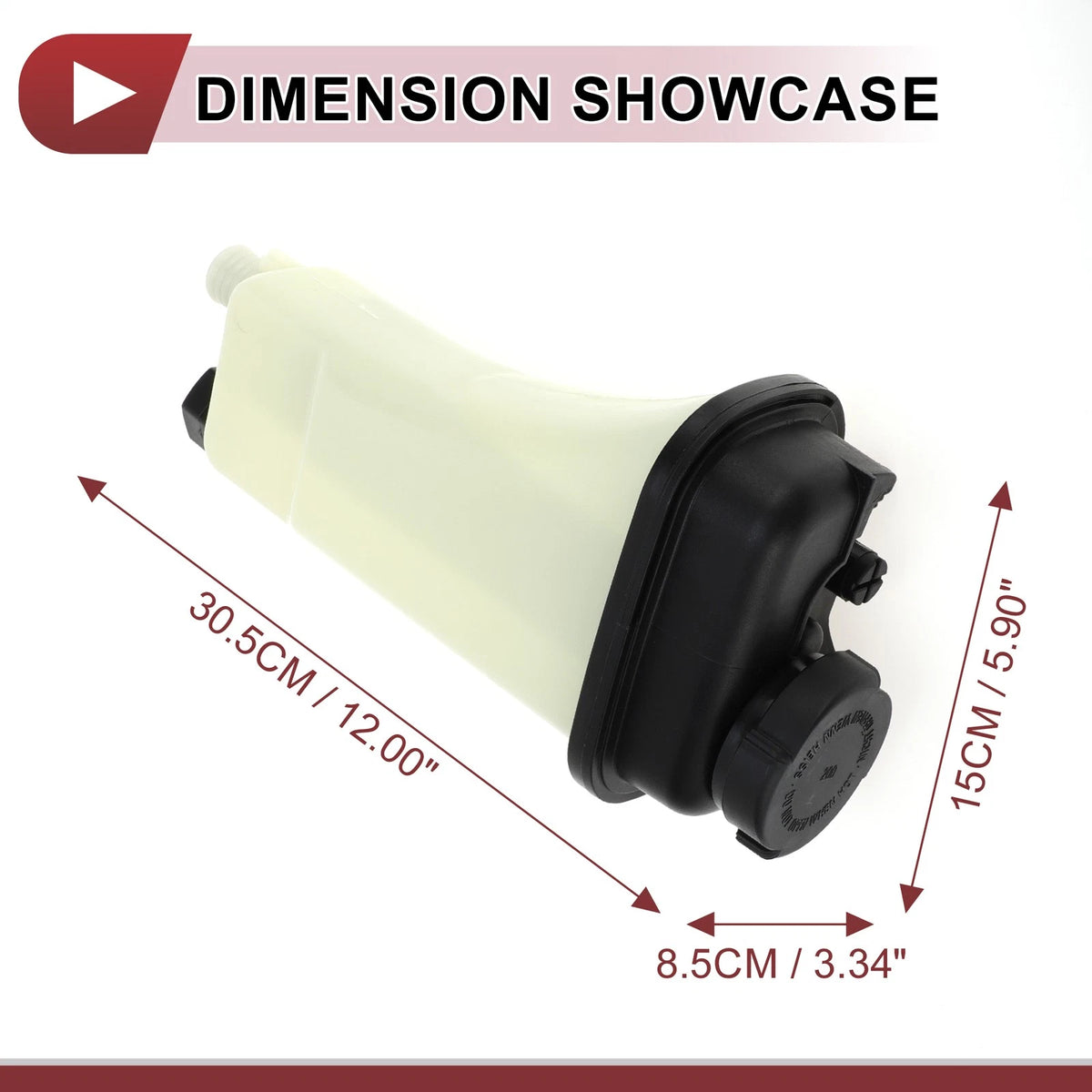 Coolant Expansion Overflow Tank with Cap for BMW E36 320i M3 Z3 (1992-1999)