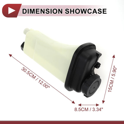 Coolant Expansion Overflow Tank with Cap for BMW E36 320i M3 Z3 (1992-1999)