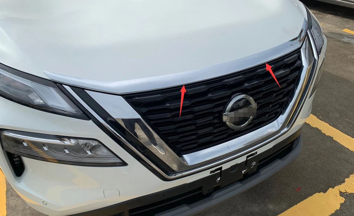 Chrome Front Engine Lid Grille Cover Trim for Nissan Rogue (2021-2023)