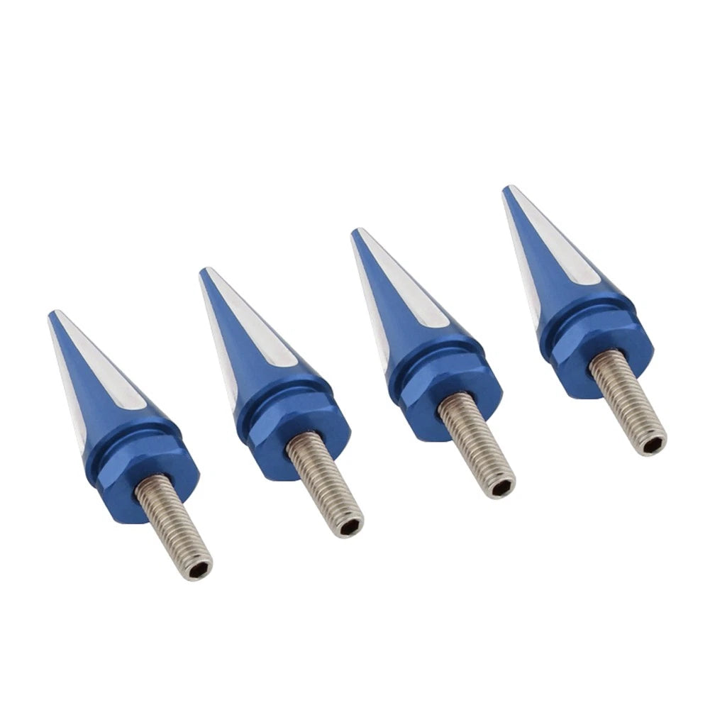 4 x Windscreen Screw Bolts Blue Spike for Harley Touring Road Glide (1998-2025)