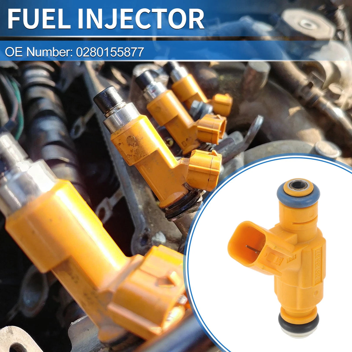 Fuel Injector for Ford Taurus 3.4L V8 (1999) - 1 x No.0280155877