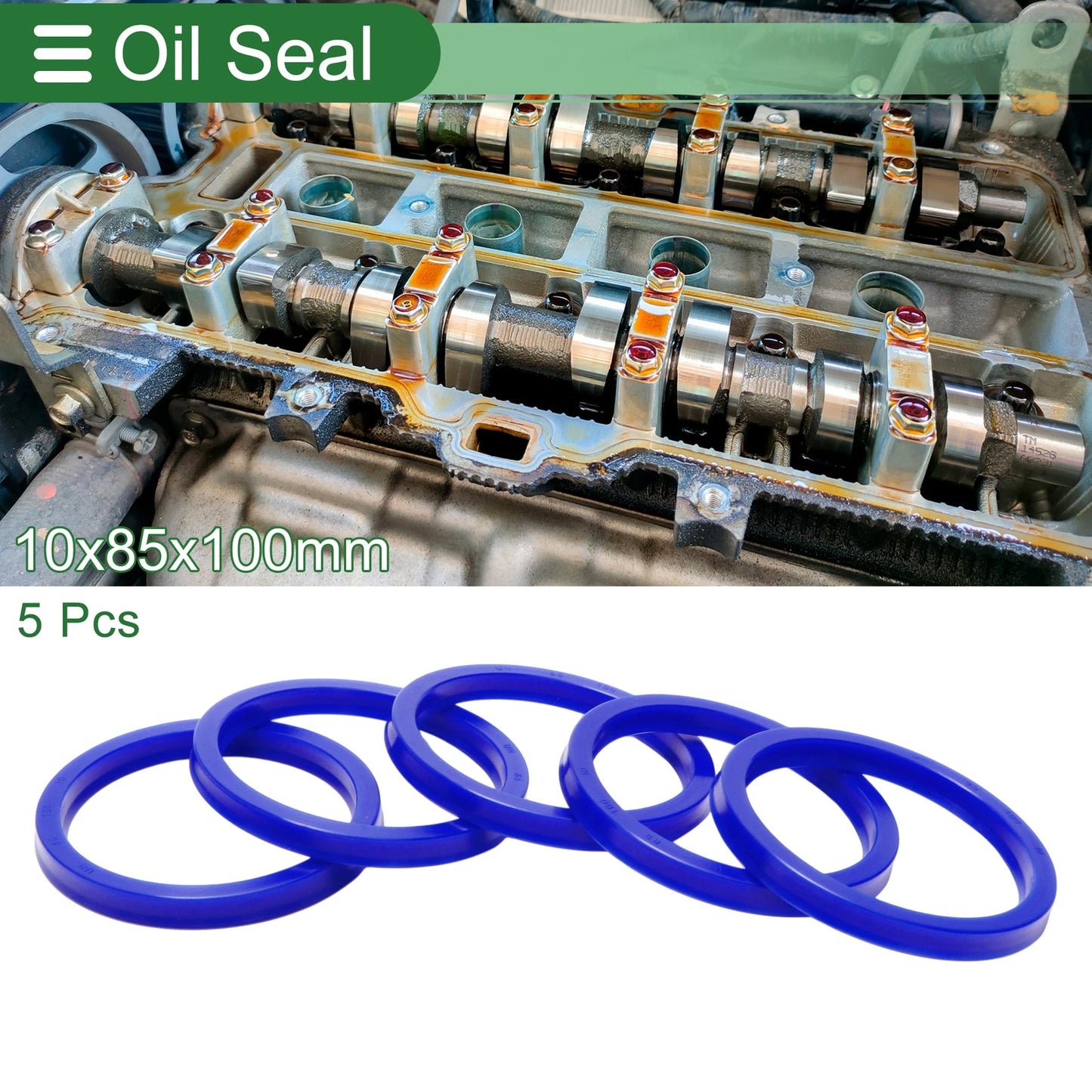 Oil Seal 85x100x10mm 5 Pcs Seal Ring Rotary Shaft for Universal