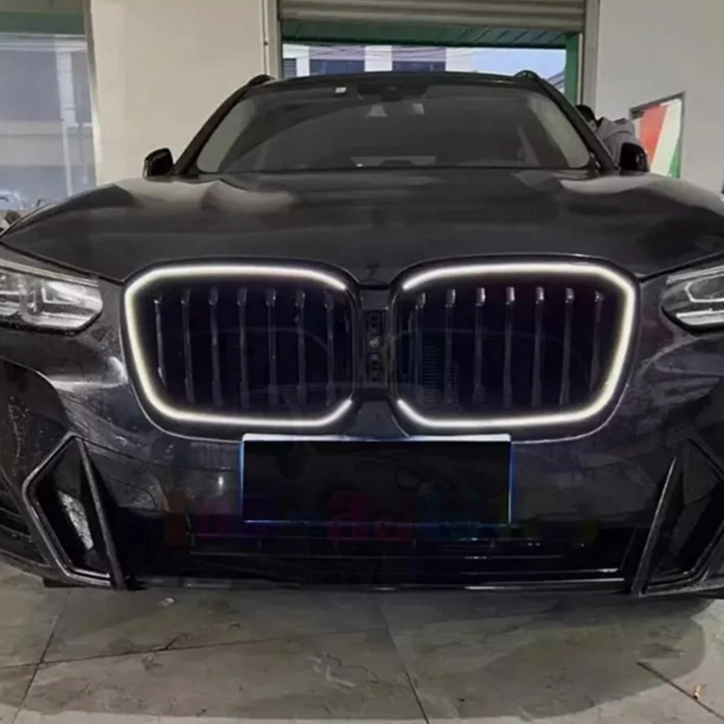 Grille for BMW X3 X4 2022-2024 Black LED (2022-2024)